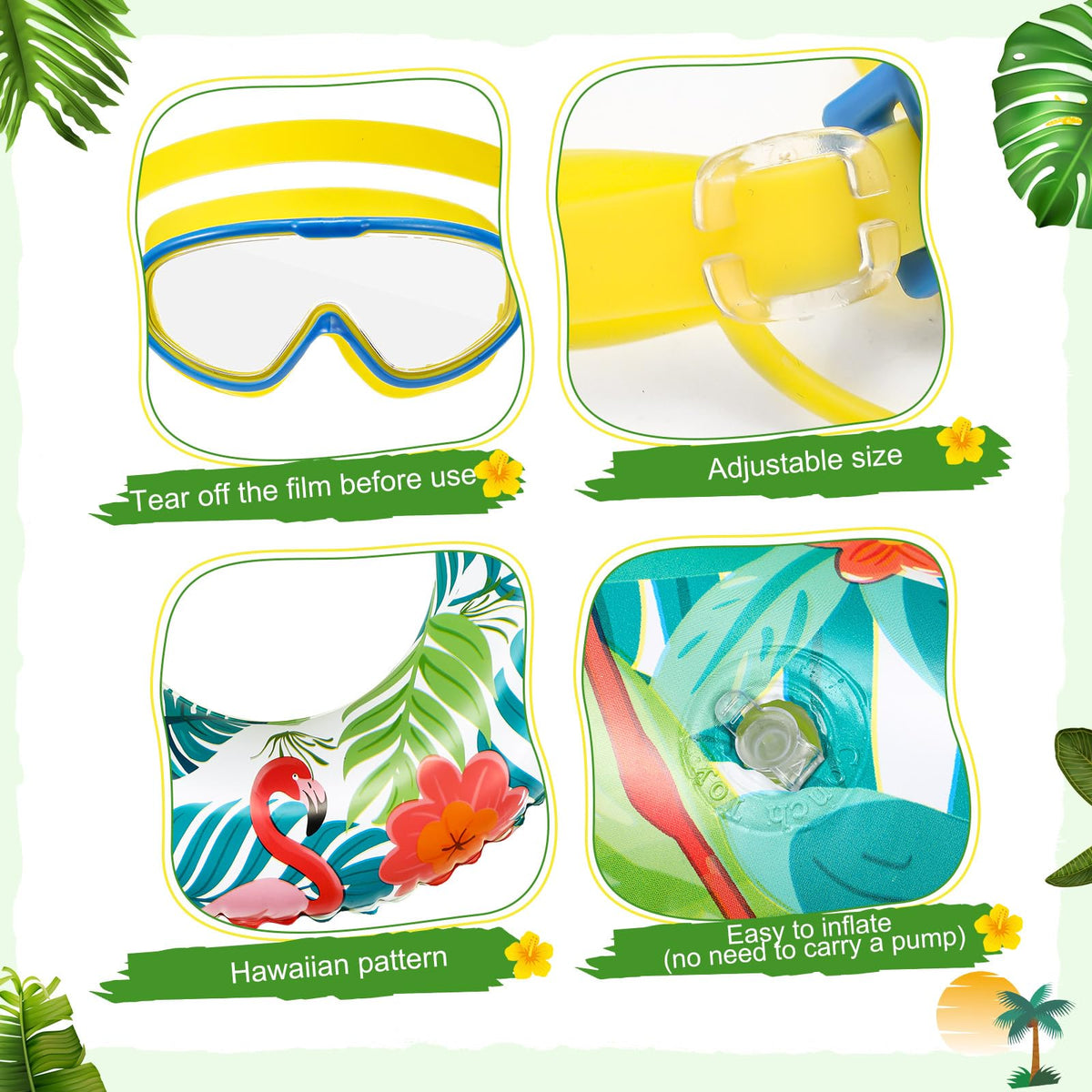Aliceset tropical flamingo design on goose outfit enhances yard visibility