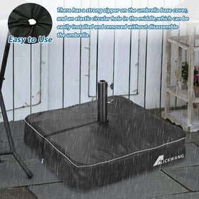 Alickwang outdoor setup with base cover preserving the base look.
