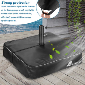 Alickwang 30x30 square base under a protective outer layer in sun.
