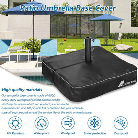 Alickwang elastic bottom cords secure the cover against wind and gusts.
