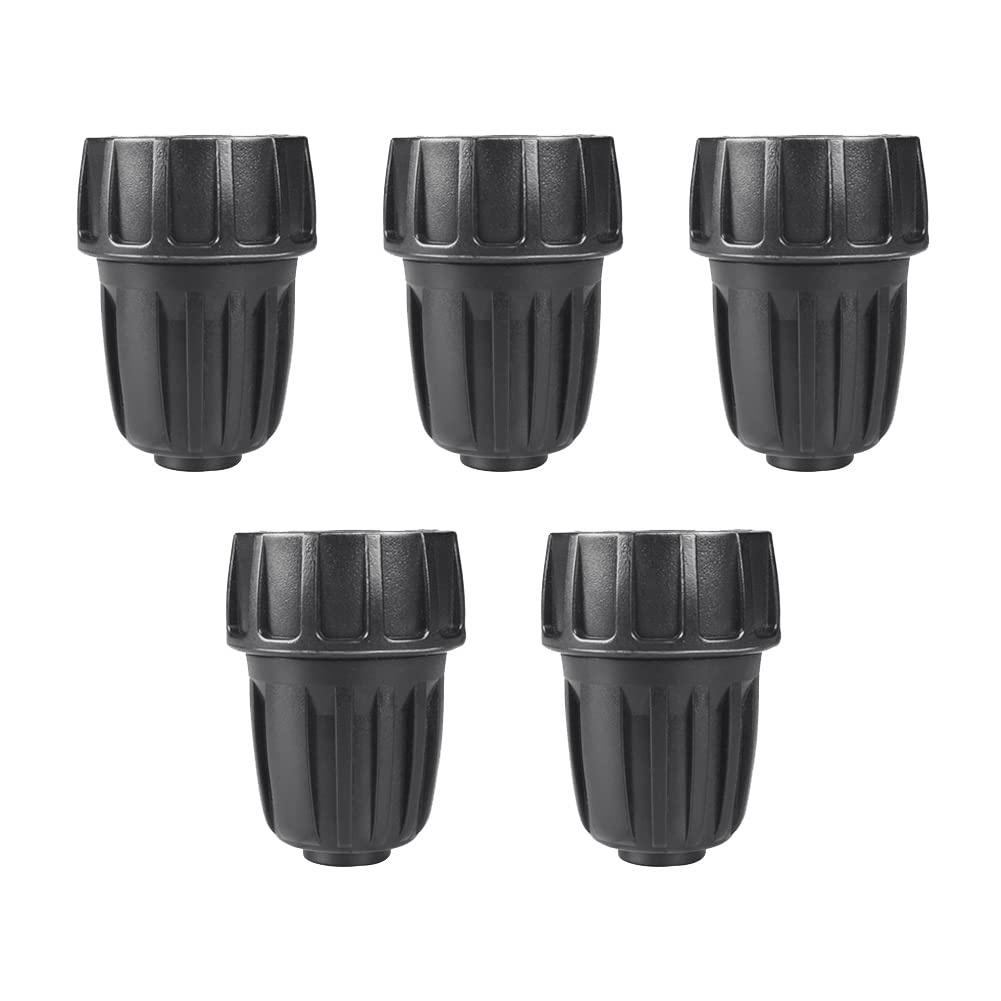 Alkarama five-pack one-half-inch drip fittings for easy irrigation setup.