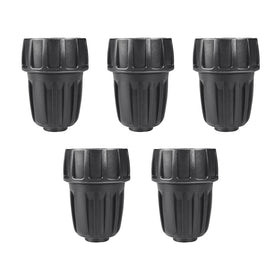 Alkarama five-pack one-half-inch drip fittings for easy irrigation setup.