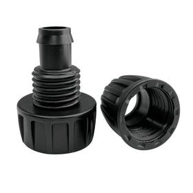 Alkarama barbed tubing connection offers secure grip under pressure.