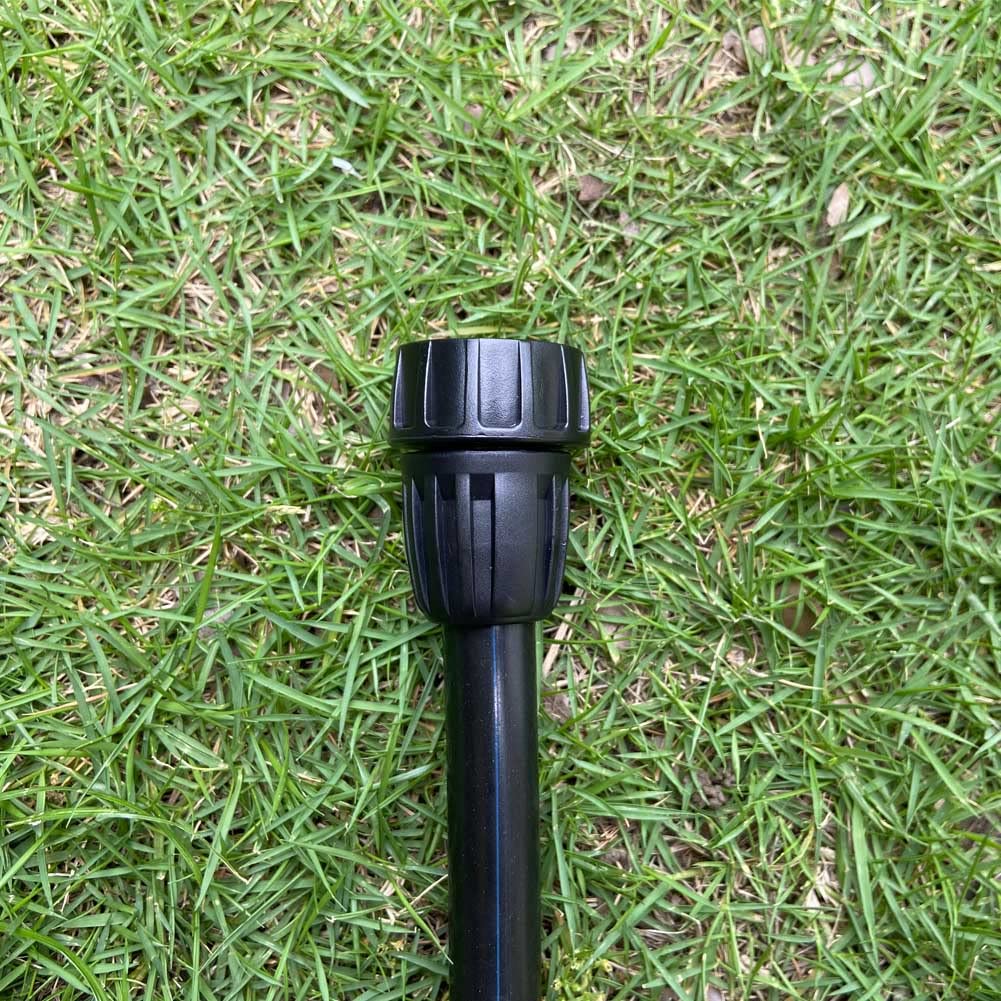 Alkarama versatile setup for drip systems and soaker hoses in gardens.