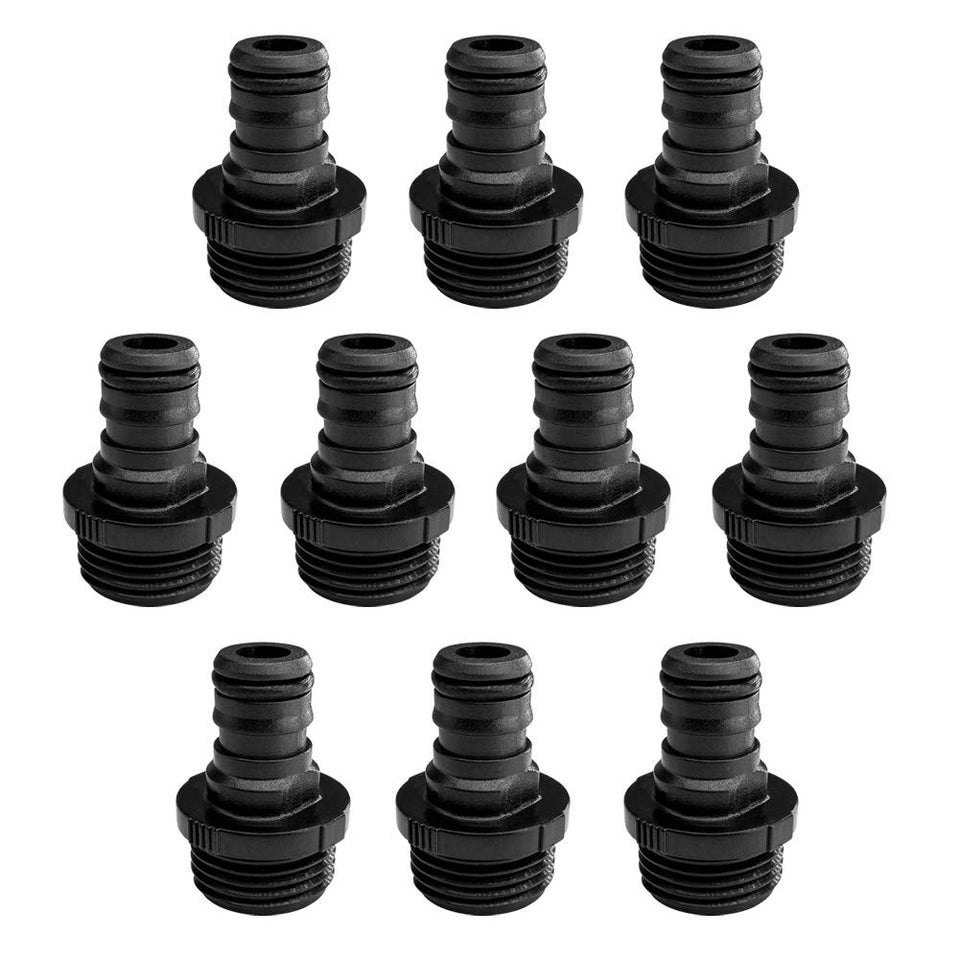 ALKARAMA 10pc garden hose quick connect adapters, easy to connect and switch between hoses.