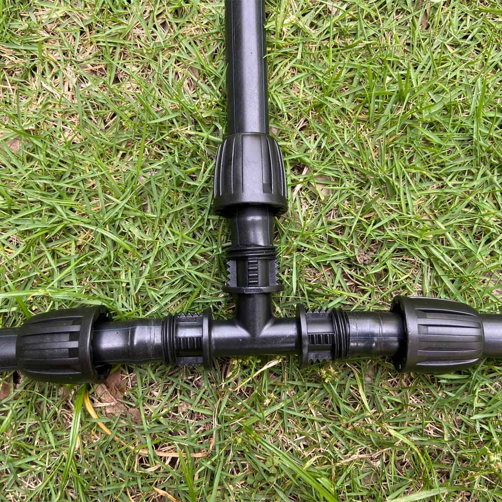 ALKARAMA anti-drop straight tee ensures stable connections for elevated garden beds.