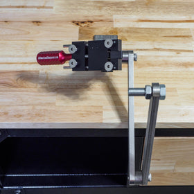 All American Sharpener 5005 Gen 2 blade sharpening action on mower blades.