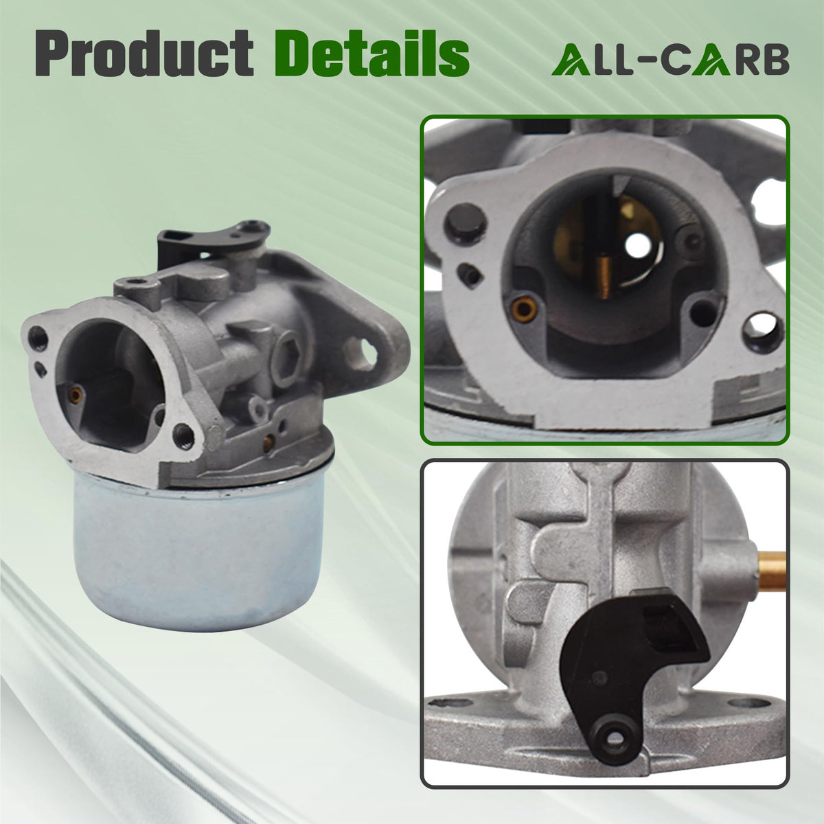 ALL-CARB Briggs Stratton compatibility label highlights engine models
