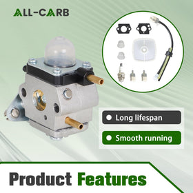 ALL-CARB carburetor for Mantis Tiller C1U-K54A for smooth idling