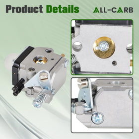 ALL-CARB fuel lines with grommet for steady fuel flow on Mantis Tiller