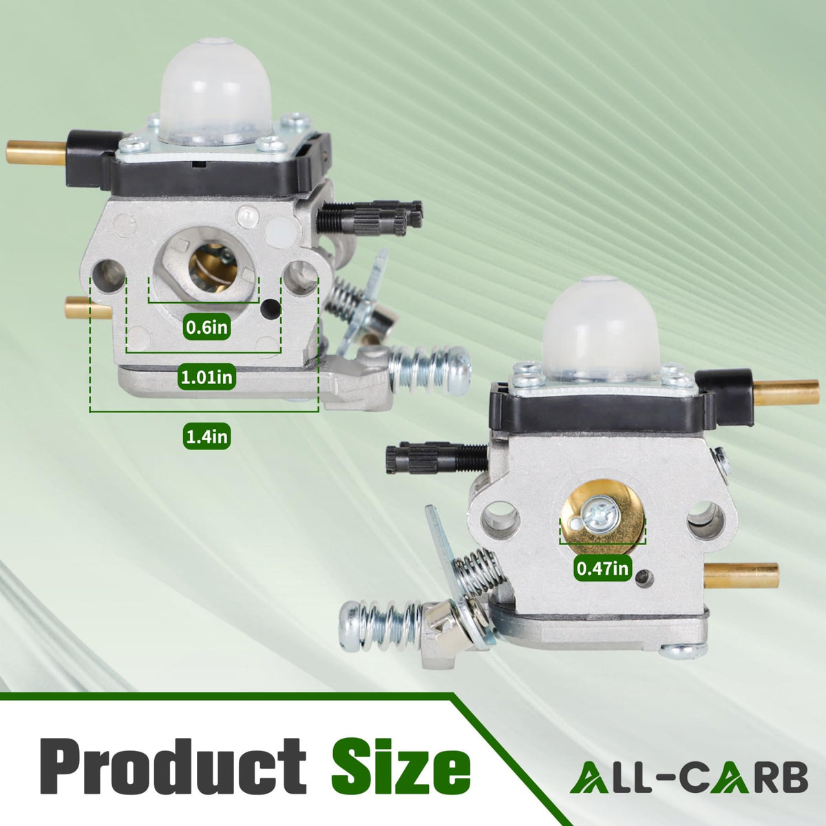 ALL-CARB primer bulbs for Mantis Tiller quick choke action
