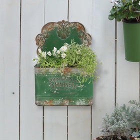 All Chic garden decor wall planter showcases greenery and florals beautifully