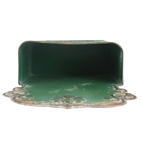 All Chic rustic metal planter green adds vintage charm to any entry