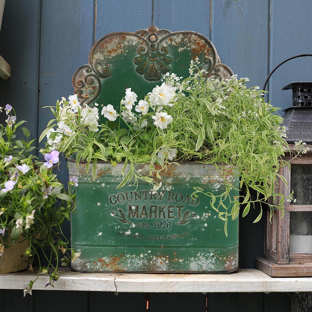 All Chic vertical wall hanger planter green for seasonal arrangements