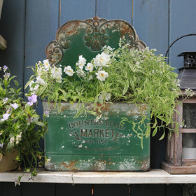 All Chic vertical wall hanger planter green for seasonal arrangements