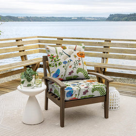 All Smiles outdoor chair back cushion 24x20 provides supportive backrest outdoors
