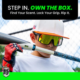 All-Star Big Fly bat tack spray in use on a bat during practice.