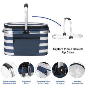 Padded handles provide comfortable carrying on extended outdoor outings.