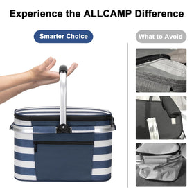 ALLCAMP sewn-in aluminum frame adds long-lasting durability for daily use.