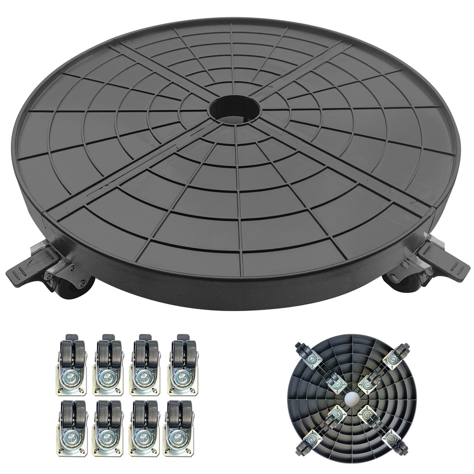 Alleegold 20-inch heavy-duty plant caddy front view showing mobility.