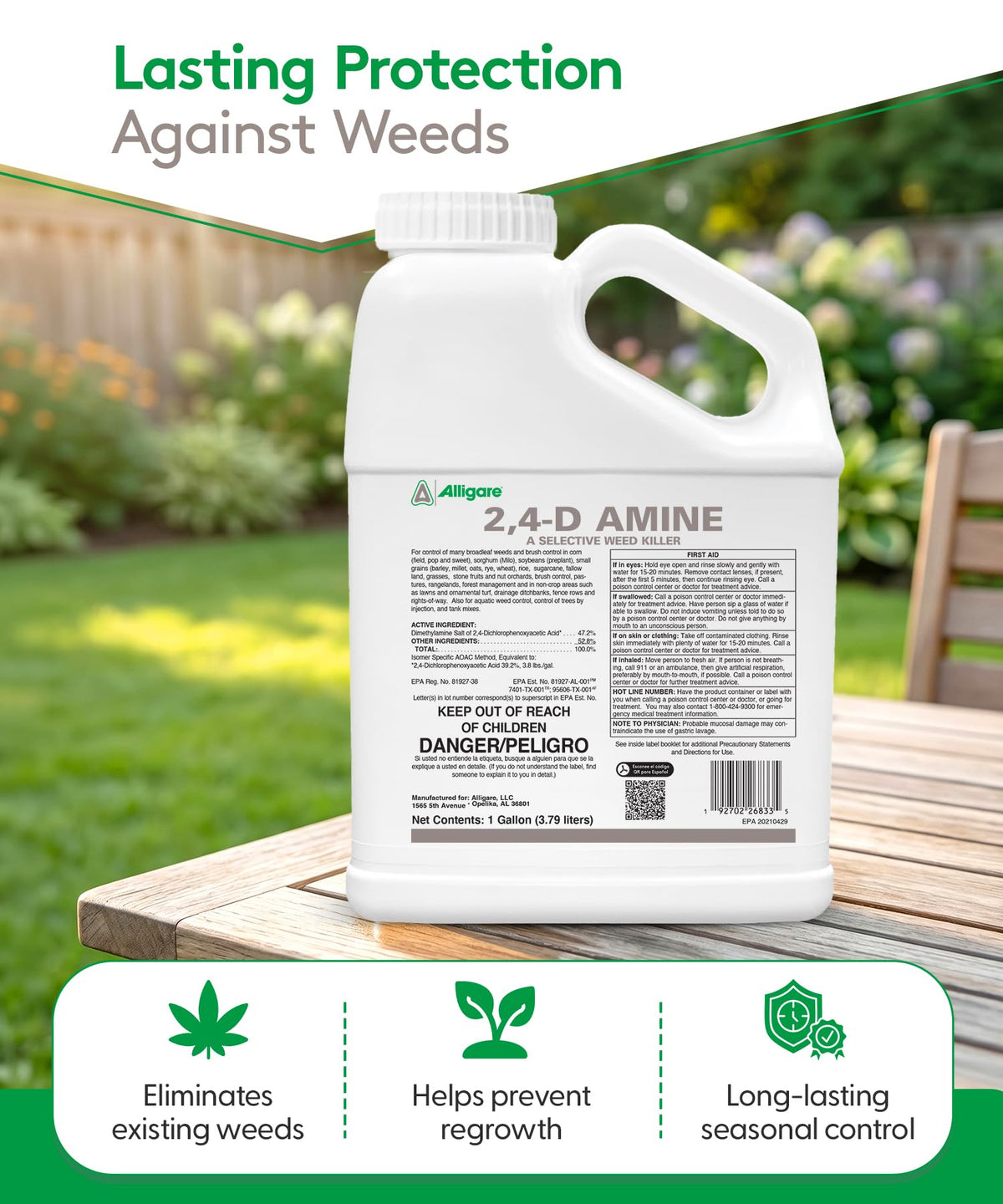 Aquatic site weed control by Alligare 2,4-D in action.