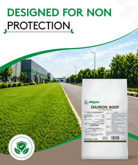 Alligare Diuron 80 DF results in clearer weed-free field areas.