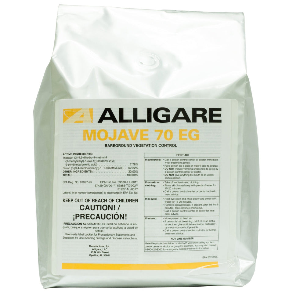 ALLIGARE Mojave 70 EG granule herbicide bottle pour for bare-ground weed control in non-cropland