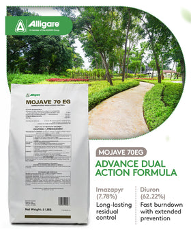 ALLIGARE Mojave 70EG granules on soil ready for weed control