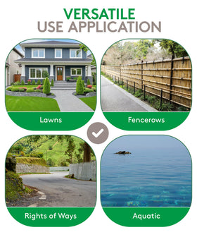 Pasture and lawn treatment using Alligare 2,4-D for weed-free turf.