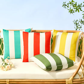 Allorry 18x18 pillow cover is machine washable for simple outdoor care
