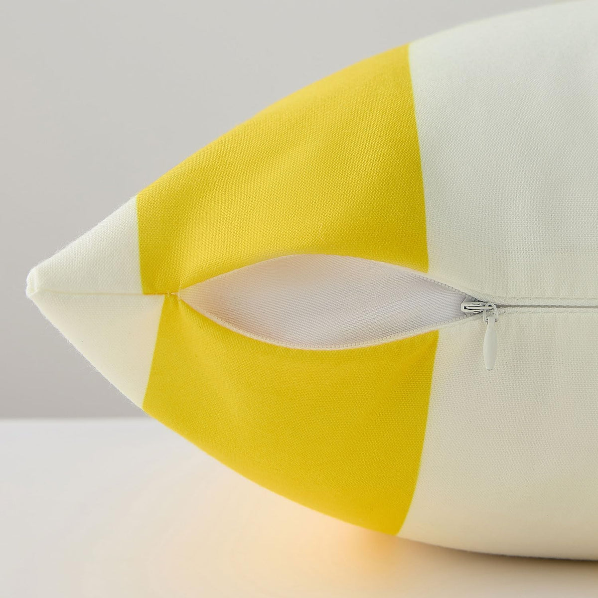 Allorry outdoor pillow covers 18x18 back view highlighting color and pattern.
