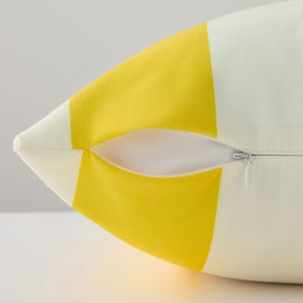 Allorry outdoor pillow covers 18x18 back view highlighting color and pattern.