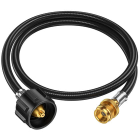 Alloxity 4ft propane hose adapter connects 1lb to 20lb tanks for portable grills.