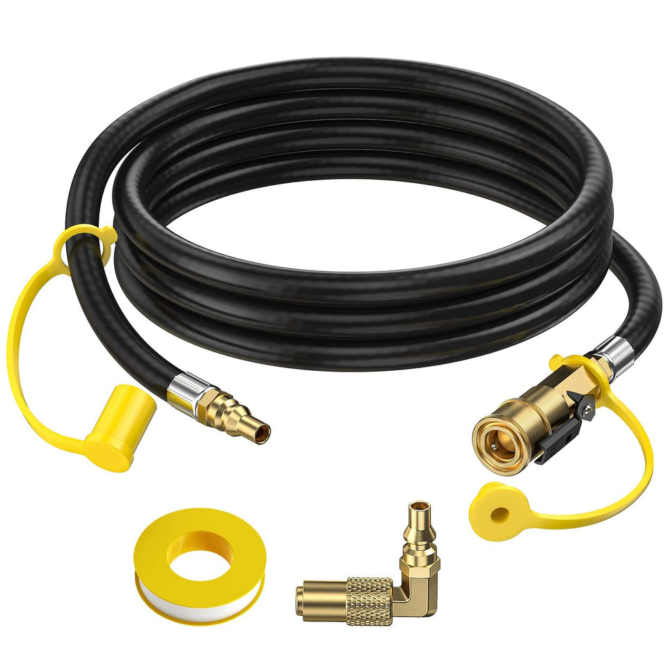 Alloxity 7 ft quick connect hose ready for RV setup with flexible reach.