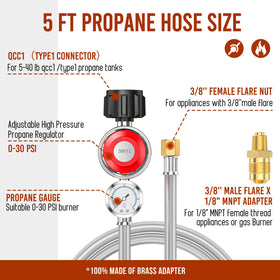Alloxity brass regulator close-up highlighting durable fittings