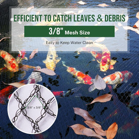 Closeup of Alloxity pond netting durable weave for long-lasting protection