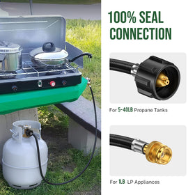 Alloxity brass leak-proof fittings ensure a tight connection during outdoor cooking.