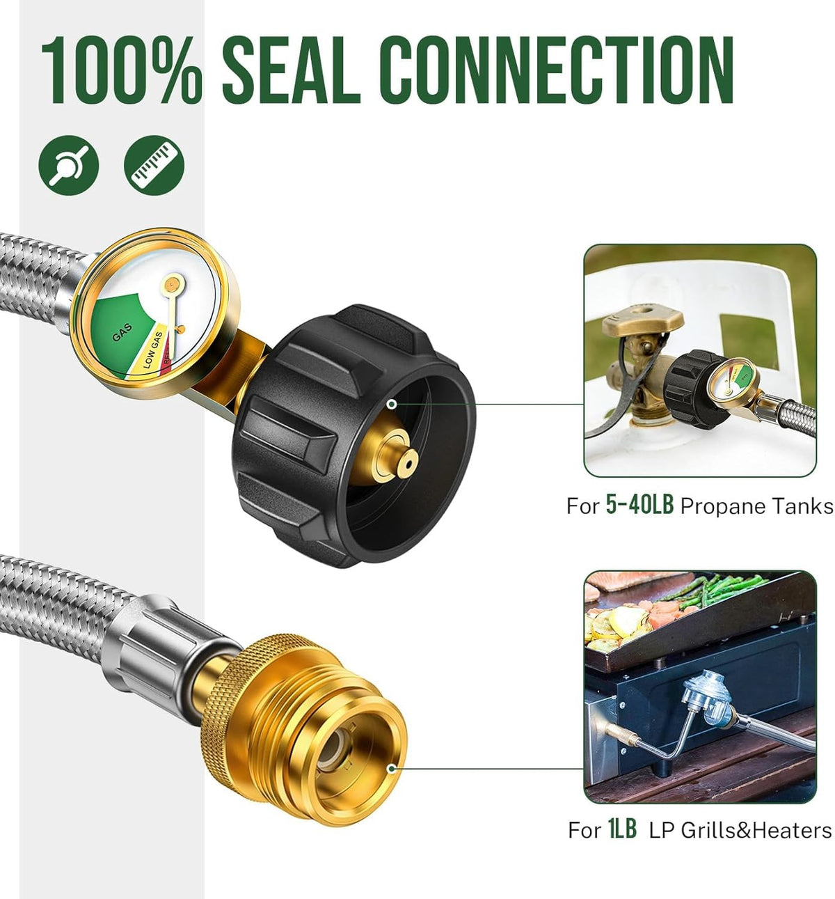 Alloxity stainless steel braided hose offers durability against wear in rugged outdoor use.