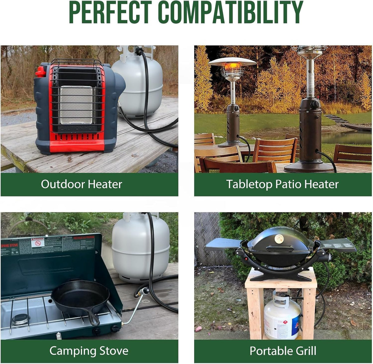 Alloxity weather-resistant hose stands up to sun and rain for backyard cooking.