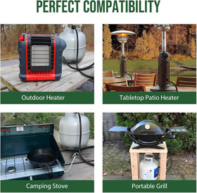 Alloxity weather-resistant hose stands up to sun and rain for backyard cooking.