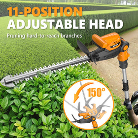 Alloyman 11-angle adjustable head trims hard-to-reach corners effortlessly.