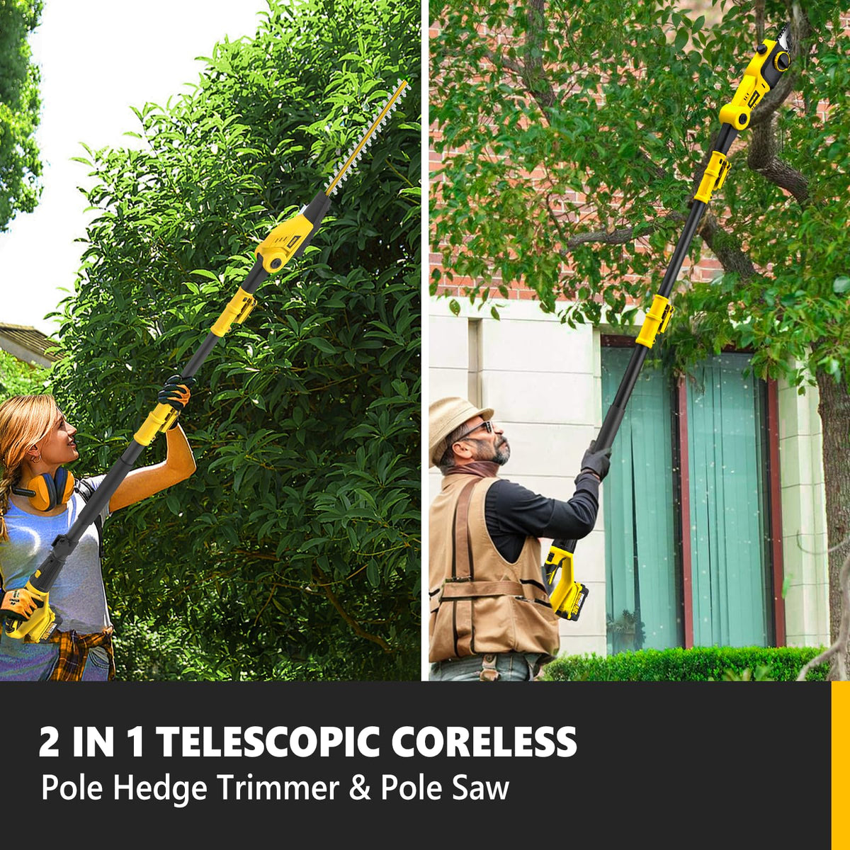 Alloyman shoulder straps improve balance during extended pruning