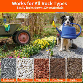 AlloyStory mulch glue binding mulch around garden beds