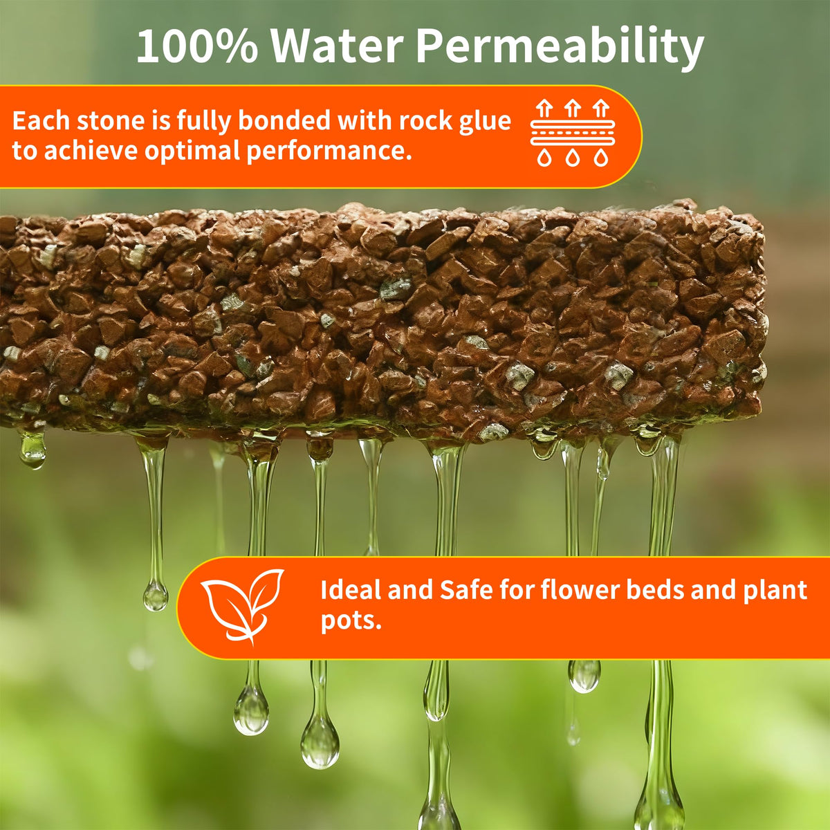 AlloyStory pebble stabilizer securing a stone walkway