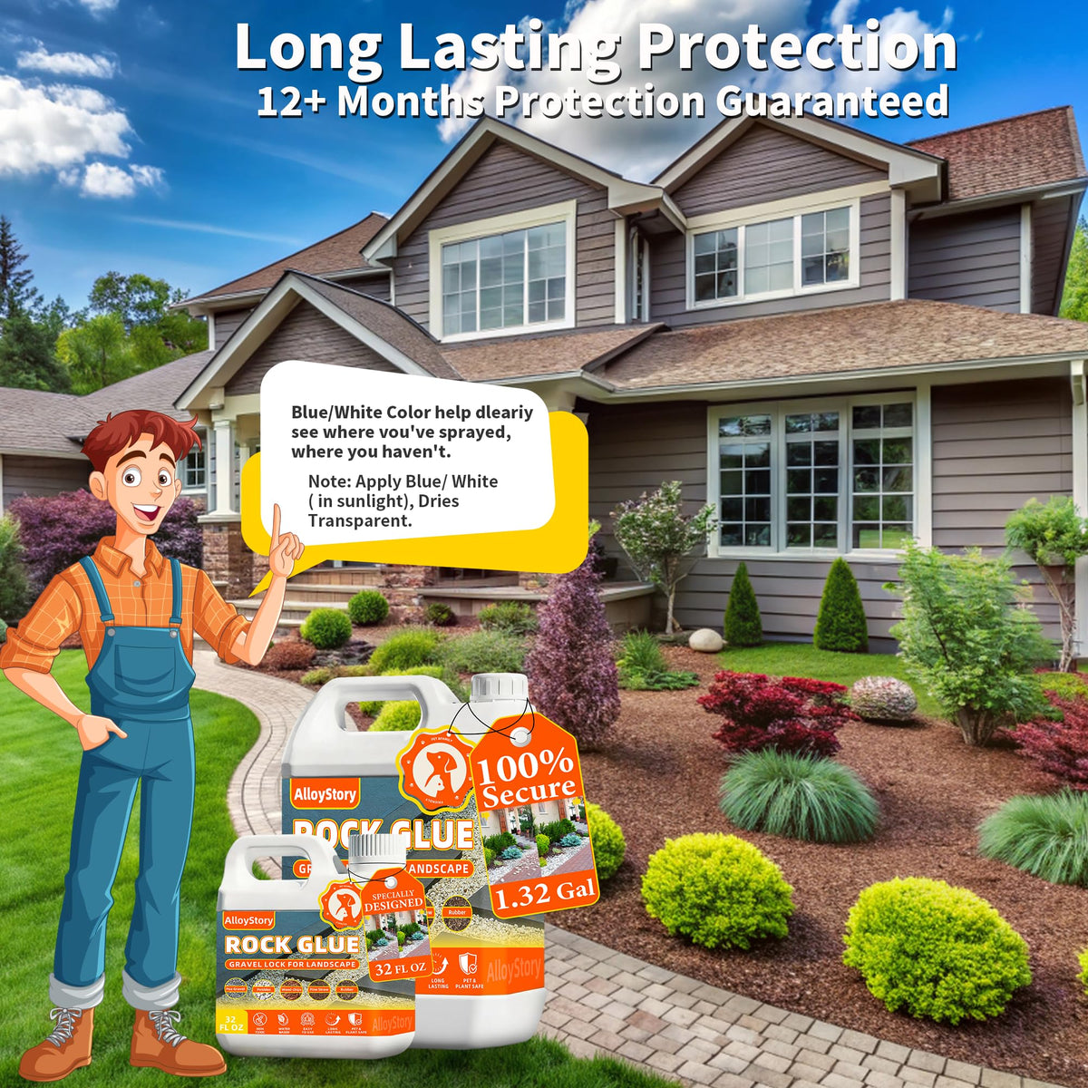 AlloyStory weather-resistant glue performing in rain and sun outdoors
