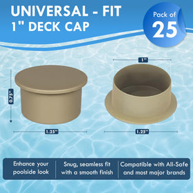 ALLSAFE deck sleeve flush-fit cap for a seamless look.