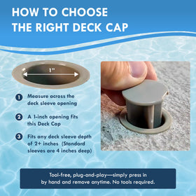 ALLSAFE removable cap for mesh fences when fence is stored
