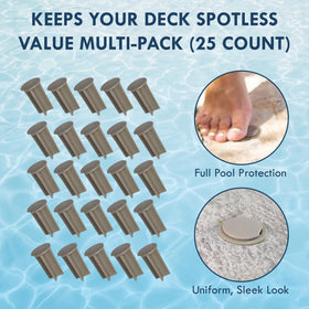 ALLSAFE pool fence cap compatible with most systems