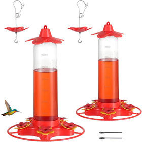 Allslotx hummingbird feeder with eight ports attract multiple birds outdoors
