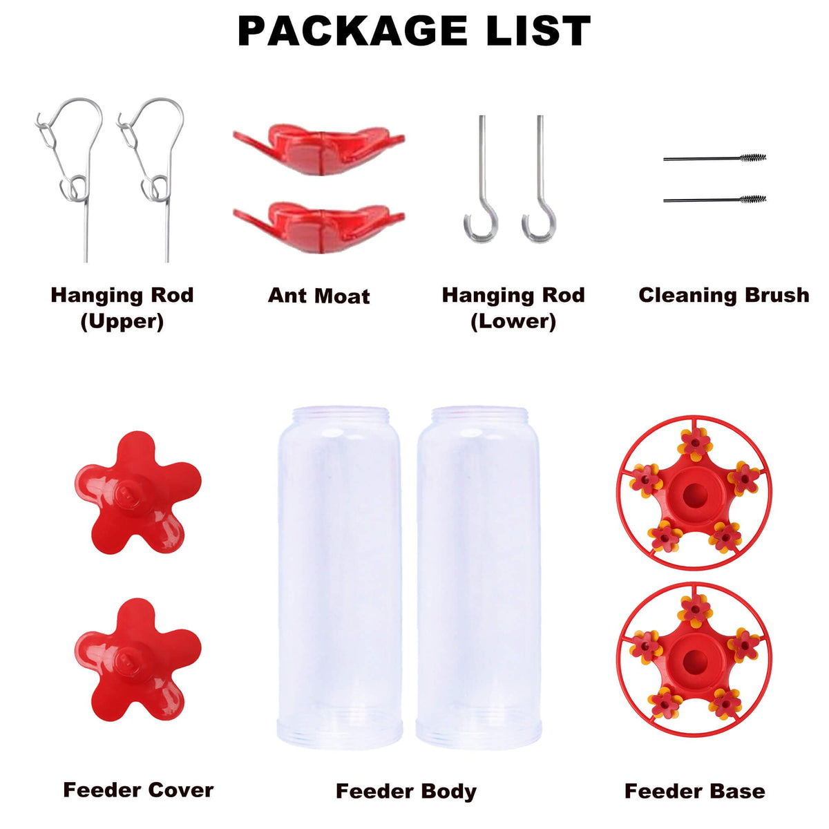 Allslotx feeder comes with two cleaning brushes for easy maintenance
